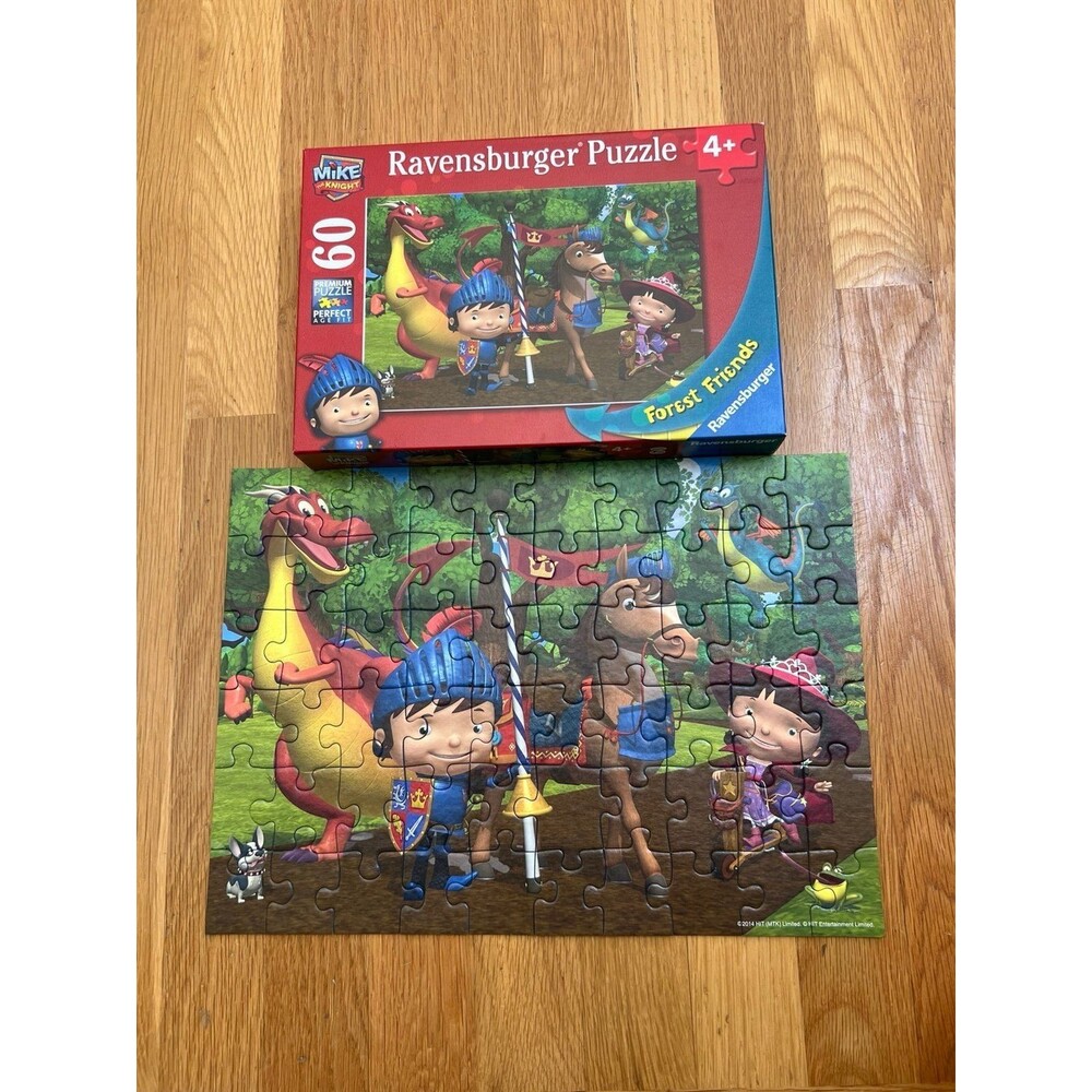 Ravensburger Mike The Knight Forest Friends 60 piece jigsaw puzzle complete